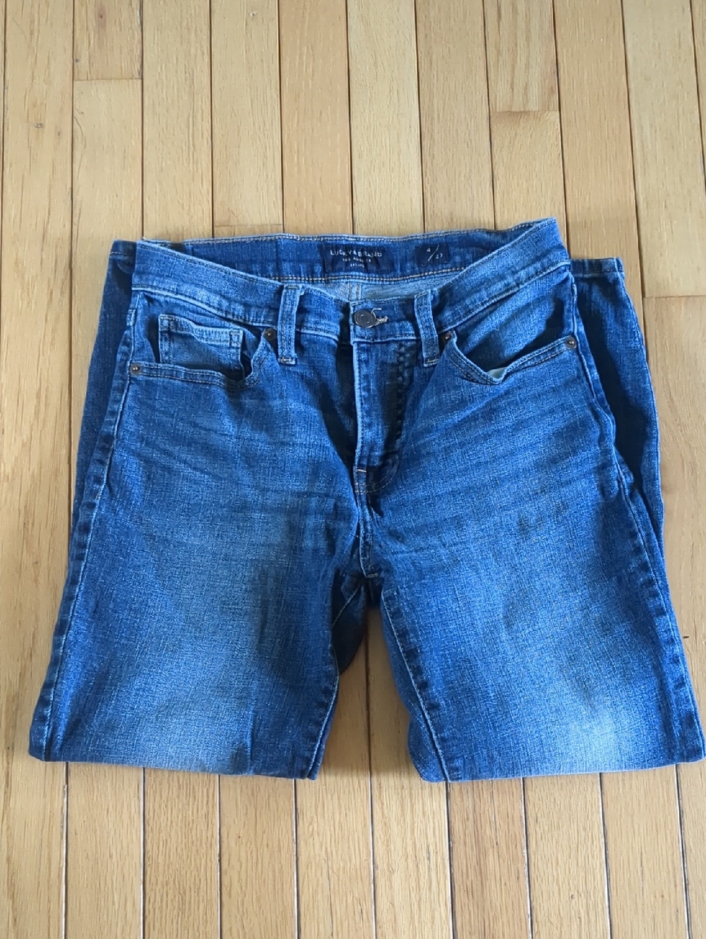 Lucky Brand Mid Rise Crop Skinny Jeans